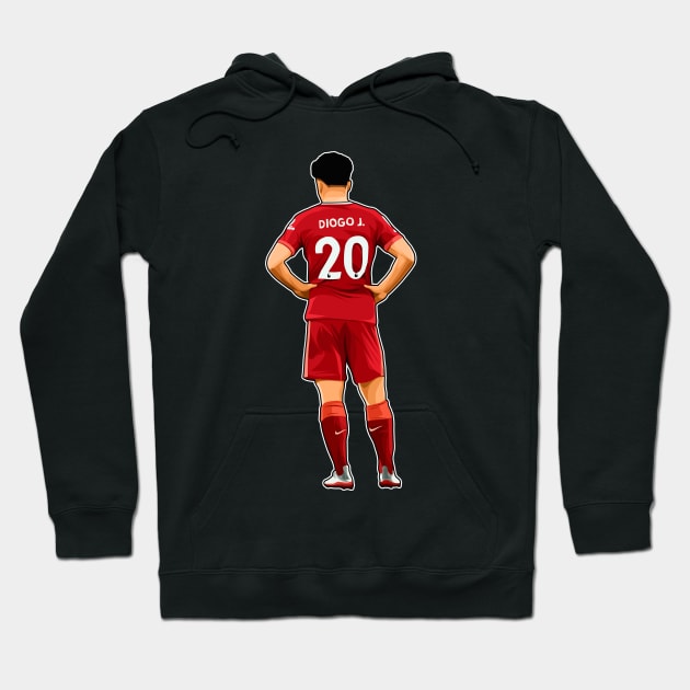 Diogo Jota #20 Stay Hoodie by RunAndGow